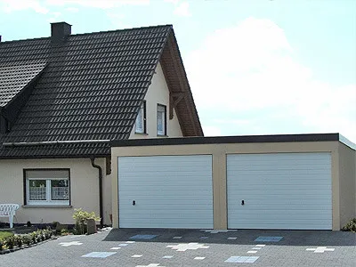 DOPPELBOX 6 X 6m Mit 2 Sektionaltoren Innen Wahlweise Mit Trennwand Oder Offen