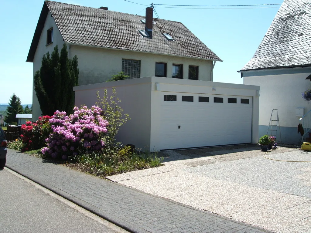 DOPPELGARAGE 6 X 6m Mit Sektionaltor 5 X 225m Und Torfenstern