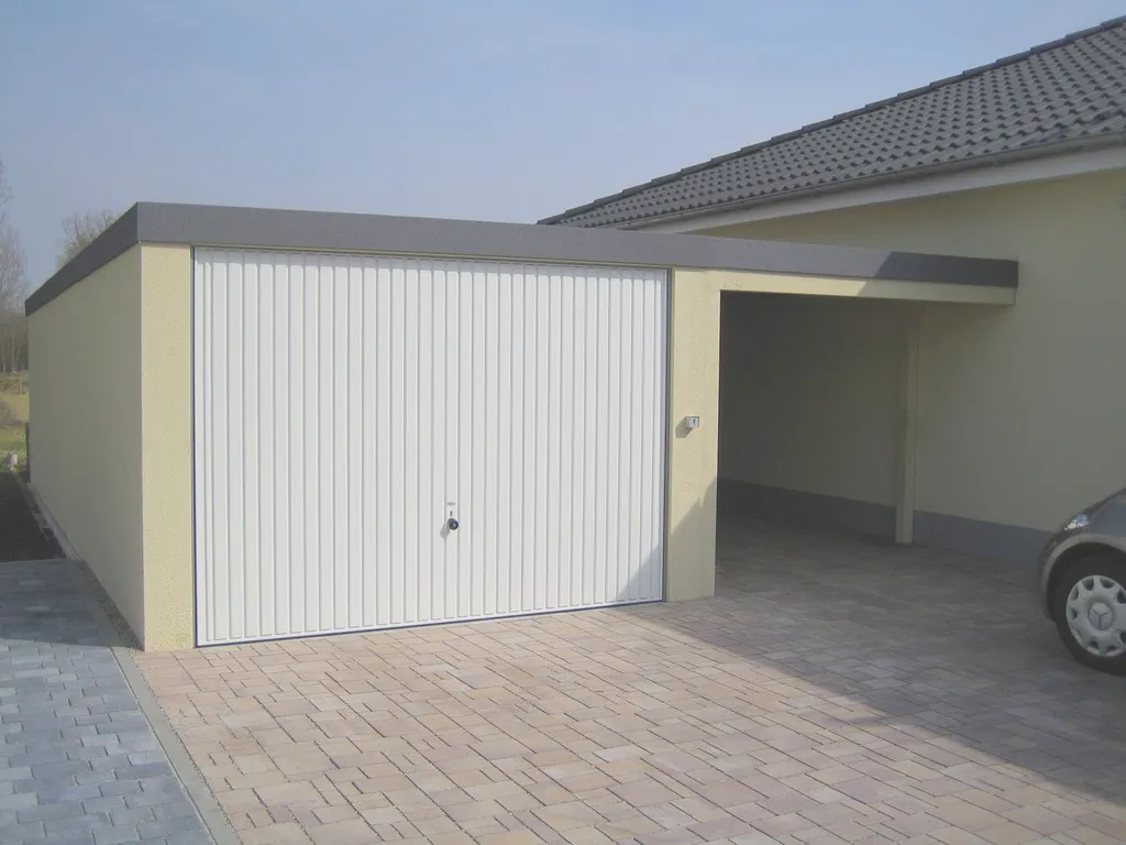 GARAGEN CARPORT KOMBI 6 X6m Mit Schwingtor