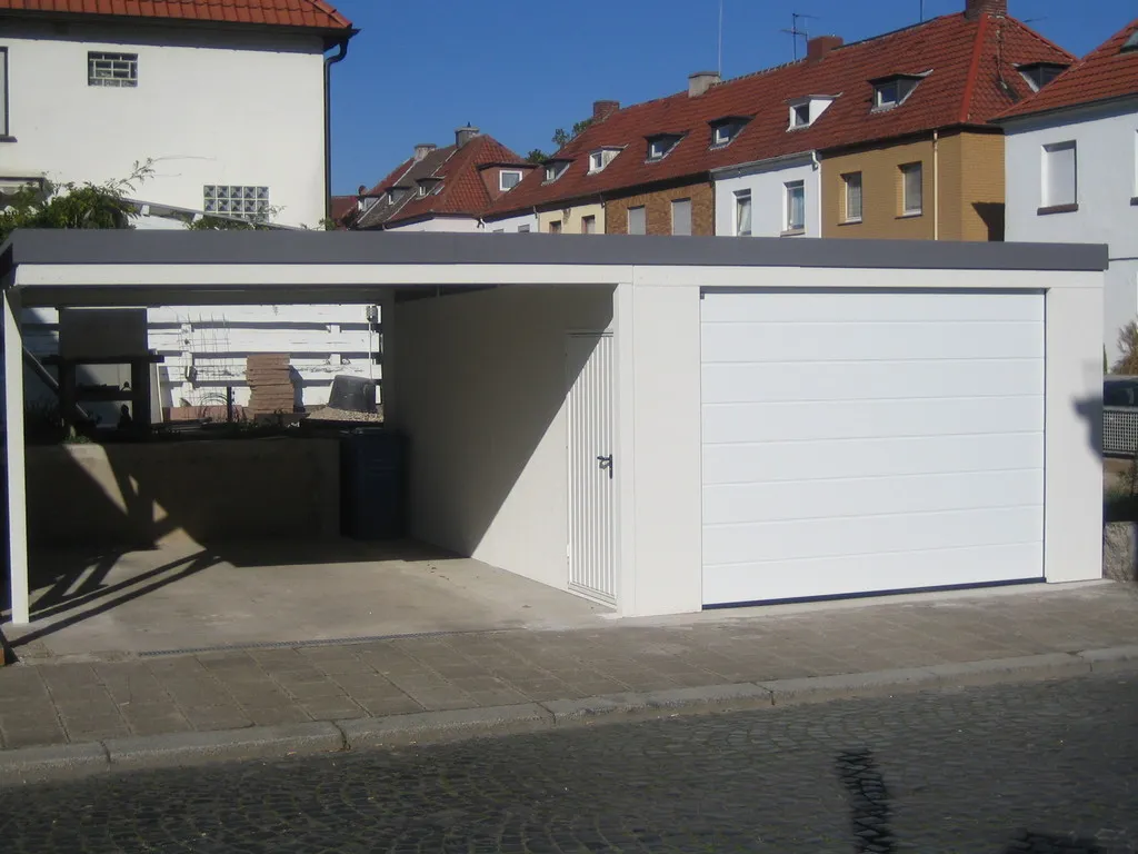 GARAGEN CARPORT KOMBI 8 X6m Mit Sektionaltor