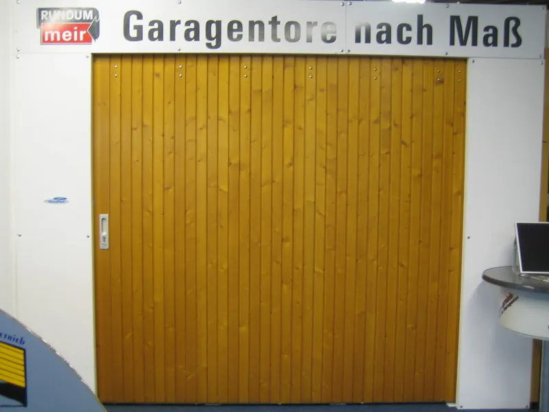 Lamellen Seitenlauftor Aus Impregniertem Holz 1