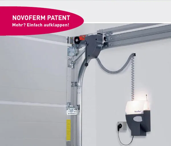 Seitlicher Novoportantrieb In Garage Montiert Freie Decke